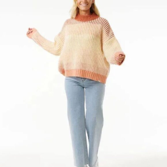 Rip Curl Soleil Rib Knit Crewneck Sweater - Picture 2 of 4